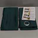 BGment Blackout Curtains for Bedroom - Grommet Thermal Insulated Room Darkening Drapes for Living Room, Set of 2 Panels (38 x 54 Inch, Emerald Green)