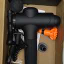 TOLOCO Massage Gun Deep Tissue, Percussion Massage Gun with 10 Replacement Heads, Super Quiet Portable Electric Massager for Athletes, Relax, Black