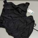 B2prity Tankini Swimsuits for Women Tummy Control Two Piece Bathing Suit High Waisted Wrap Swim Suit with Bottom Swimwear (Large, Black)