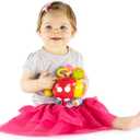 KiddoLab Ladybug Crawling Toy with Fun Sounds, Sliding Rings, Spinning Ball, and Colorful Beads - Develops Cognitive and Motor Skills for 6 Months Plus Babies