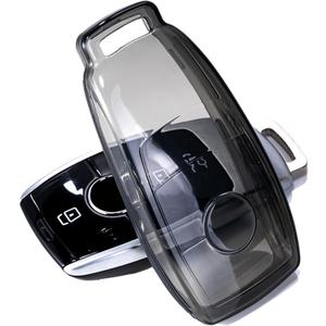 for Mercedes Key Fob Cover TPU Car Key Fob Case Fit for Benz GLC GLE GLA GLB GLS A C E G S AMG Class 4 Buttons Car Remote Key Case Shell Protector(Black) for Mercedes Key Fob Cover TPU Car Key Fob Case Fit for Benz GLC GLE GLA GLB GLS A C E G S AMG Class 4 Buttons Car Remote Key Case Shell Protector(Black)