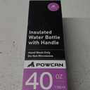 POWCAN 40 oz Insulated Water Bottle with 2-in-1 Straw and Spout Lid, Keep Cold 24H, Leak-Proof, BPA-Free, Double Wall Stainless Steel Water Bottle for Sports, Gym, Trip, and School (Monarch Butterfly)