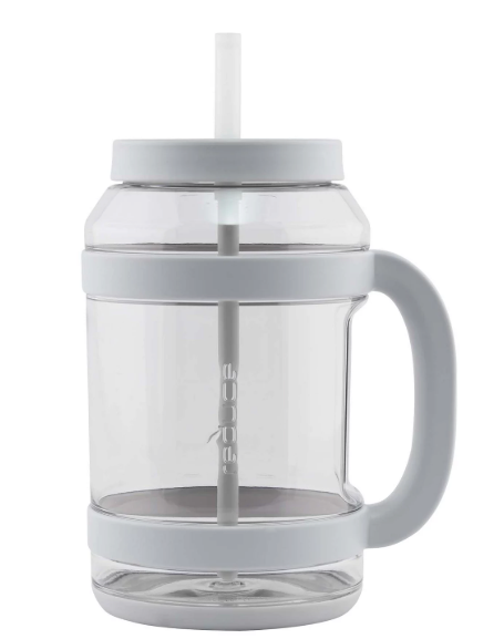 Reduce WaterDay Mug with Straw - Desktop Gray, 80 Oz