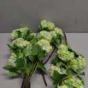 Green Hydrangea Artificial Flowers 37.4Tall Faux Hydrangea Flowers Spray with 6 Flower Heads, Silk Hydrangeas Flower with Stems 3Pcs, Real Touch Hydrangeas for Home Wedding Table Centerpieces Decor