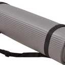 Fitvids All Purpose 1/2-Inch Extra Thick High Density Anti-Tear Exercise Yoga Mat and Knee Pad with Carrying Strap, Multiple Colors