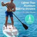 Niphean Carbon SUP Paddle, Adjustable Lightweight Paddle Board Paddles with Rigid Carbon Composite Shaft and Nylon Fiberglass Blade, Floating 3&4-Piece Set for SUP& Kayak
