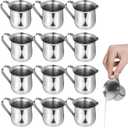 12 Fit Meal Prep, PCS Stainless Steel Creamer Pitchers 3 oz