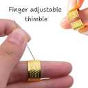 3 x 37PCS Big Eye Steel Sewing Needles Kit for Hand Sewing, Stainless Steel Needles Large Eye Set,Include 25 Steel Needles, 1 Seam Sewing Thread Ripper, 2 Needle Threaders, 6 Threads, 2 Thimbles