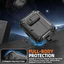 Compatible with AirPods Pro 2nd/1st Generation Case with Phone Stand,Full Drop Protection Automatic Snap Switch Design
