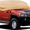 Heavy Duty Outdoor Car Cover Custom Fit for 2003-2009 Hummer H2,Windproof All Weather Waterproof Sun Rain UV Dust Snow Protection Outdoor Car Covers (brown)