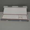 Wireless Keyboard and Mouse Combo - Full Size Slim Thin Wireless Keyboard Mouse with Numeric Keypad 2.4G Stable Connection Adjustable DPI - Rose Gold & White