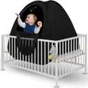 Baby Sleep Tent Breathable Blackout Cover for Pack N Play, Crib Cover & Travel Sleep Pod, Easy pop up Setup for Toddlers and Babies Easy and Ready | Breathable, Easy Setup