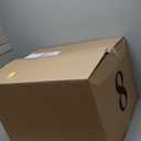 Amazon Basics Large Cat Litter Box with High Sides, Top Entry, Includes Scoop, 20.5 x 14.75 x 14.38 inches, Grey