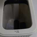 Dog Poop Trash Can Outside, 5L/1.3 Gal Pet Poop Bucket with Lid, Foot Pedal, Dog Waste Container with 40 Bags, Lid Soft Close for Pet, White