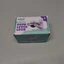 Door Lever Lock (2 Pack)  Prevents Toddlers from Opening Doors  Easy One-Hand Operation for Adults  Durable ABS with 3M Adhesive Backing  No Tools Needed for Install (White)