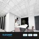 Art3d Drop Ceiling Tiles 24x24 in White (24-Pack, 96 Sq.ft), Wainscoting Panels Glue Up 2x2, 24pcs 24"x24"
