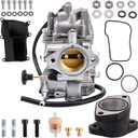 YFM350 Carburetor for Yamaha Warrior 350 Carburetor, for Yamaha Big Bear 350 Carburetors Compatible with Warrior 350 YFM350 Carburetors 1987-2004, Big Bear 350 YFM-350 1987-1998