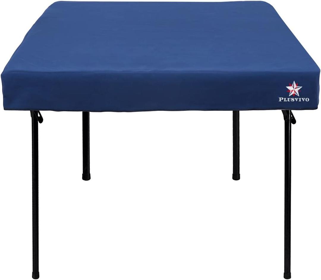 Game Table Cover - Mahjong, Poker, Bridge - Machine Washable Felt - 36" x 36" Blue