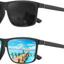 KALIYADI Polarized Sunglasses for Men and Women, Mens Sun Glasses with UV Protection for Driving Fishing Golf (3 Packs)