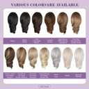 Clip on Ponytails for Women - 12 Inch Short Ponytail Extension, Curly Pony Tails Hair Extensions, Synthetic Hair Extensions Ponytail, Clip in Ponytail (Dark Blonde with Beige Blonde Highlights)
