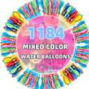 Summer Water Toys Magical Quick Fill Water Balloons for Pools and Water Companions 1184 Balloons (BG)