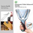 Jar Opener for Weak Hands & Seniors with Arthritis Easy Twist-Off Lid & Bottle Opener Ergonomic Non-Slip Handle, Unique Kitchen Gadget & Ideal Christmas Gift for Elderly, Women & Men (Gray)
