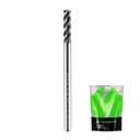 SHAPPRO 1/8 Inch Shank Carbide Square End Mill, 4 Flute CNC End Mills, Heat-Resistant Metal Endmill Suitable Alloy Steel, Stainless Steel, Various Cast Iron (3.2 mm SHK 3.2 mm DIA)