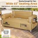 Inflatable Sofa with Built-in Pump,Heavy Duty 1000D Ripstop,Sag-Resistant Air Sofa,Double-Layer Portable Air Couch for Camping, Beach, Music Festival, Backyard,Home Theater,Machine Washable,Loveseat