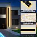 Modern - Outdoor - Lights 2 pack-47.28inch, 3000k Long Wall Led Light for House/Porch, Waterproof Ip65 Black Outside Led Wall Mounted Sconce Lighting Fixtures, 47.28in-2pack