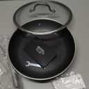 Non Stick Frying Pans, 12-inch with Lid, Hybrid Frying Pans Nonstick,non stick Skillets Stainless Steel, Dishwasher & Oven-Safe, Induction Compatible Cooking Pan, PFOA Free Cookware