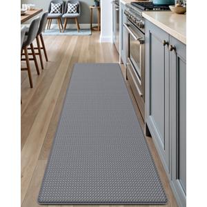 DEXI Kitchen Floor Mats Cushioned Anti Fatigue,17x59, Standing Runner Rug Waterproof, Comfort Memory Foam Padded for Front Sink Laundry, Grey