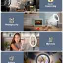 UBeesize 12" Ring Light with Overhead Phone Mount, Selfie Light with Stand,62" Tripod for iPhone with Light and Phone Holder for Video Recording,Cooking,Photography,Live Streaming,Tiktok,YouTube, 12in-Tripod