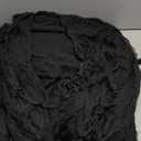 Augisteen Halloween Grim Reaper Costume Medieval Renaissance Hooded Cloak Adult Scary Black Robe Wizard Cape for Unisex Cosplay Props Supplies(Black)