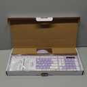 Wireless Keyboard and Mouse Combo, Full-Sized Wireless Keyboard and Adjustable DPI Mouse, 2.4GHz USB Receiver, Silent Keyboard and Mouse for PC, Windows, MAC, Desktop, Laptop(Purple)