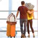 Weekender Bag for Women, Large Overnight Bag Canvas Travel Duffel Bag Carry On Tote with Shoe Compartment 21" 3Pcs Set