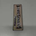 V.R.HOPE Resin Watch Band Compatible with Apple Watch Band for Women 38mm 40mm 41mm 42mm Tortoise Fashion Lightweight Bracelet Strap for iWatch Series 11/10/9/8/7/6/5/4/3/2/1/SE3 (Black Floral)