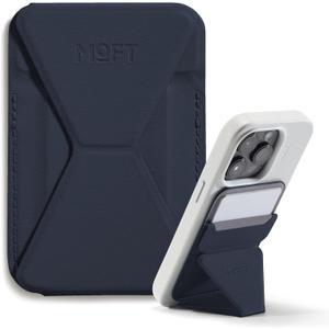 MOFT Magnetic Wallet Stand Compatible with iPhone 17/16/15/14/13/12 Series, Angle Adjustment & Magsafe Compatible MOVAS Phone Stand,Navy Blue