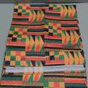 Nepnuser African Print Table Runner Black History Month Decorations Kwanzaa Kente National Holiday Party Supply Home Kitchen Dining Room Decor