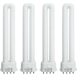 9 Watt Light Bulb Compatible with Satco S8365, Kandolite 96500, Rayovac F9w-1, Coleman Lantern Bulb Replacement 2G7 Base 4100K 4 Pack