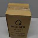 AQUAFIT 64 oz Water Bottle with Time Marker - Straw & Chug Lid - BPA Free Half Gallon Gym Water Bottle with Handle - Big Gallon Jug (Gray, 64 Ounces)