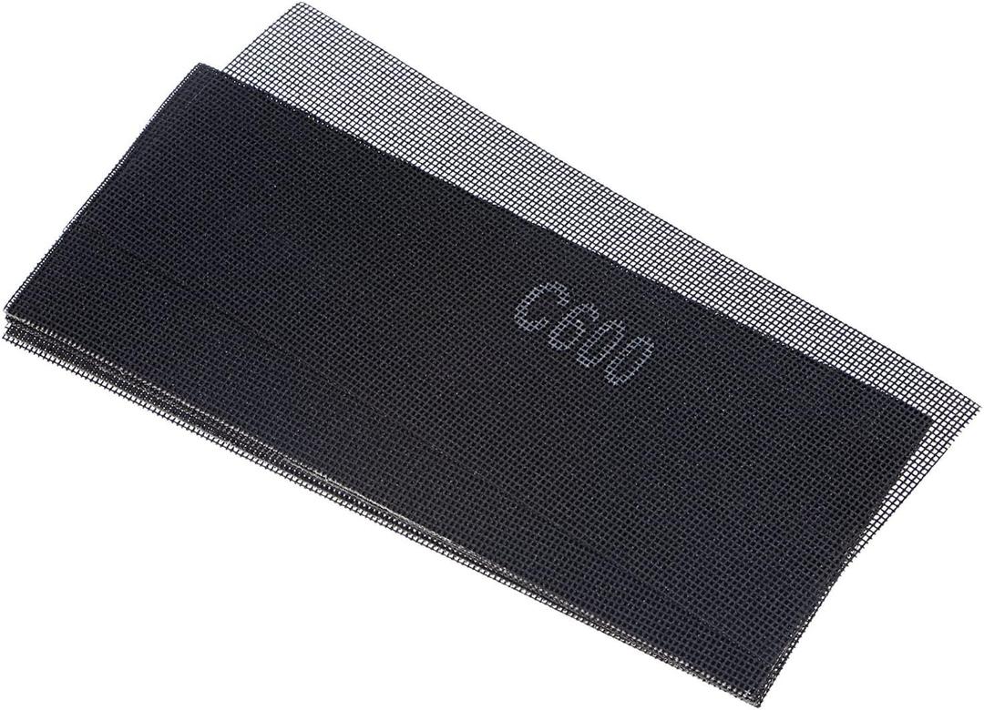 uxcell 10pcs Mesh Sanding Sheets 600 Grits 4-1/2-inch x 11-inch Mesh Sandpaper Pad for Wood Wall Repair, Dust-Free Wet/Dry Polish