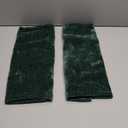 PiccoCasa Set of 2 Chenille Throw Pillow Covers, Soft Decorative Cushion Covers Water Repellent Couch Pillowcase Home Cute Pillowcases for Sofa Car, 18x18 Inch Emerald Green