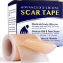 Silicone Scar Tape for Surgical Scars: Advanced Silicone Scar Sheets - Reduces The Appearance of Scars from C-Section, Surgery, Burns, Keloid and Stitches - Made with Silicon and Collagen 4 x 150cm
