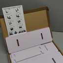 3 Tier Corner Retail Display Stand Portable Product Shelves, White Store Retail Display Stand, Cupcake Stand, Candle Tumbler Display Rack for Craft Shows, Trade Shows, Farmers Market