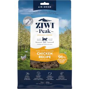 ZIWI Peak Air-Dried Cat Food  Chicken - All Natural, High Protein, Grain Free, Limited Ingredient w/ Superfoods (14oz) (EXP 05/15/26)