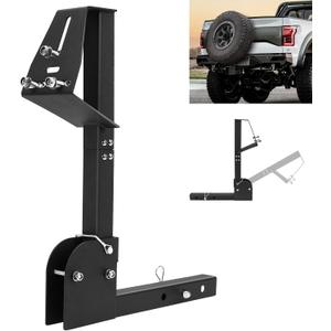 Hitch Spare Tire Carrier Universal Hitch Spare Tire Mount Trailer Hitch Spare Tire Mount with 2 Inch Receiver