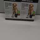 Dog Paw Cleaner Cup - Plastic Paw Cleaner for Dogs w/Silicone Lid, Soft TPR Bristles & Removable Brush - Ideal Dog Paw Washer for Outdoor & Indoor Use - Easy-to-Use Paw Scrubber for Dogs, Black Pack of 2