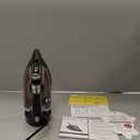 Rowenta Access Stainless Steel Soleplate Steam Iron with Retractable Cord, Powerful Steam Diffusion, Auto-Off and Anti-Drip, 1725 Watts, Black Clothes Iron, DW2459