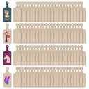 96 Pcs Mini Wooden Cutting Board With Handle Paddle Small Cheese Chopping Kitchen Board Wooden Cooking Serving Charcuterie Board For Kitchen Decor Crafts Diy (9.5 * 3.5 Inches) Natural