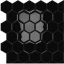 10-Sheet Hexagon Peel and Stick Kitchen Backsplash Tiles,Honeycomb Waterproof Self-Adhesive Wall Tile Stick on Backsplash for Kitchen,RV and Bathroom(Black,12"12")